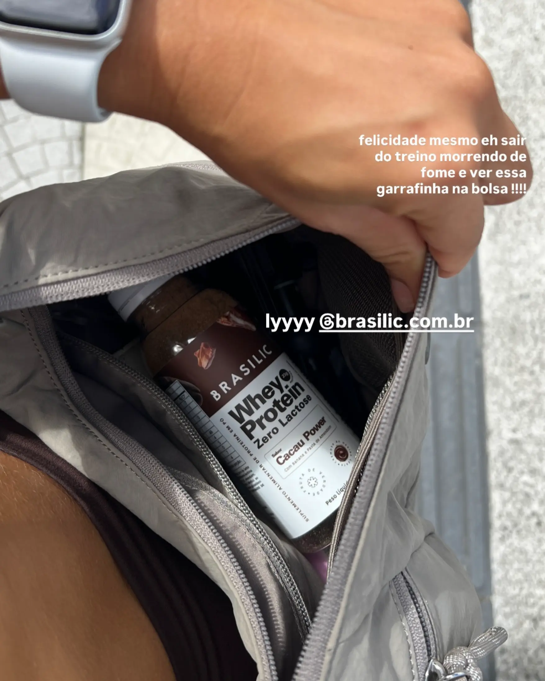 Print real de avaliação Brasilic com whey
