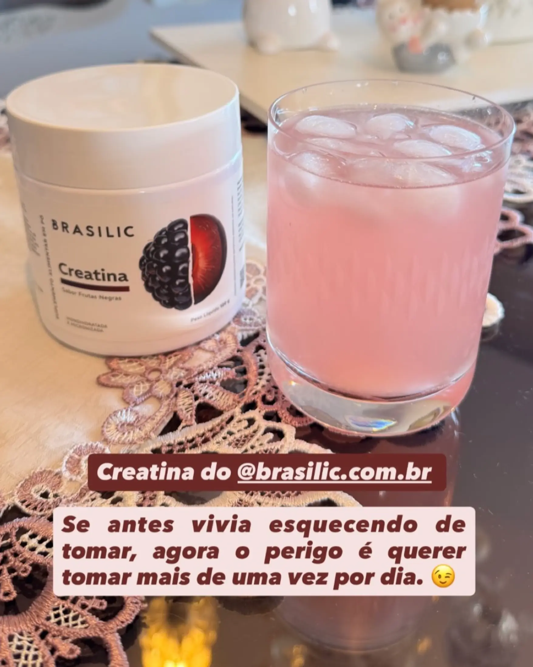 Print real de avaliação Brasilic com creatina