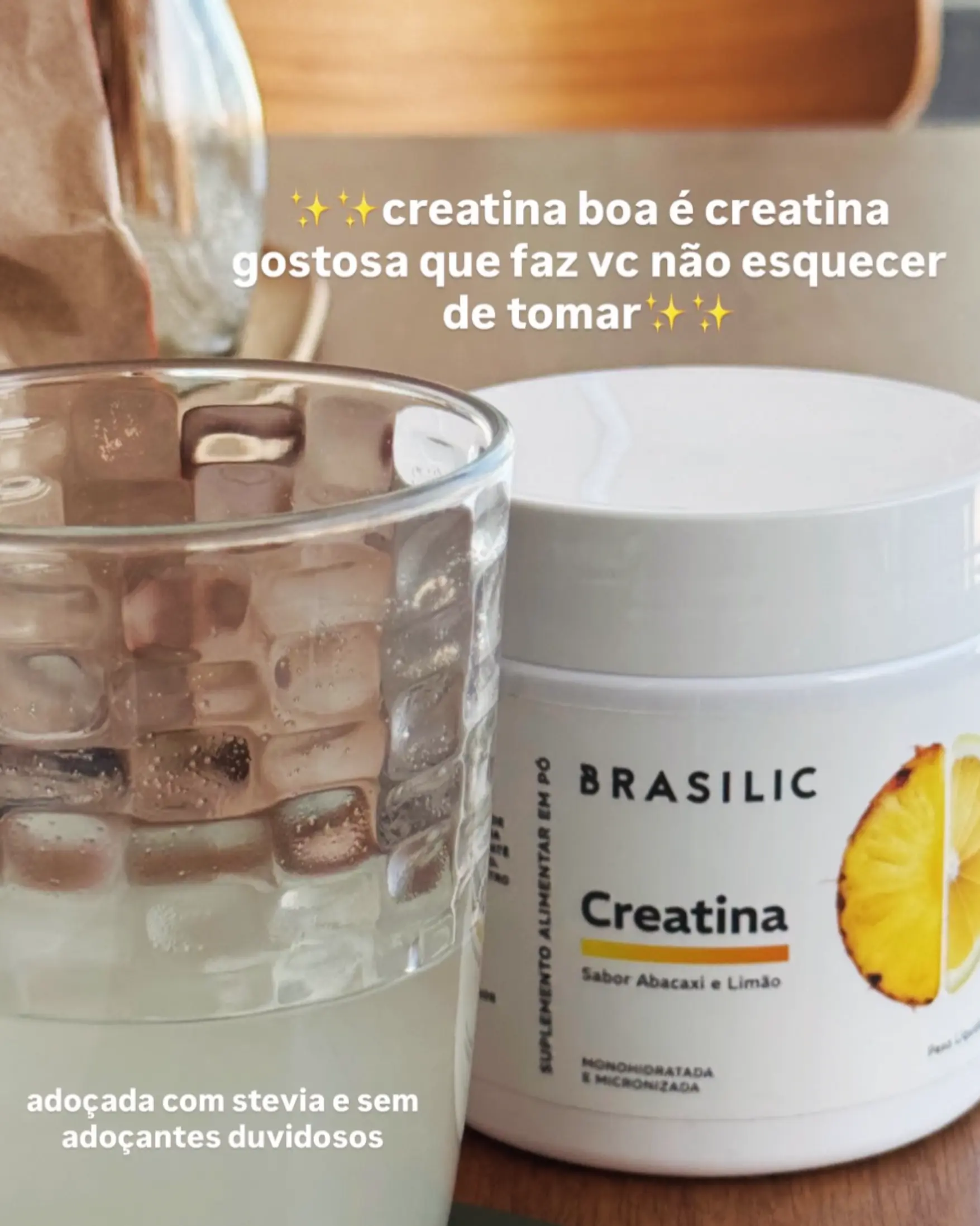 Print real de avaliação Brasilic com creatina